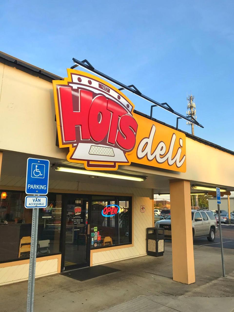 Hot Deli: Routed dimensional sign
