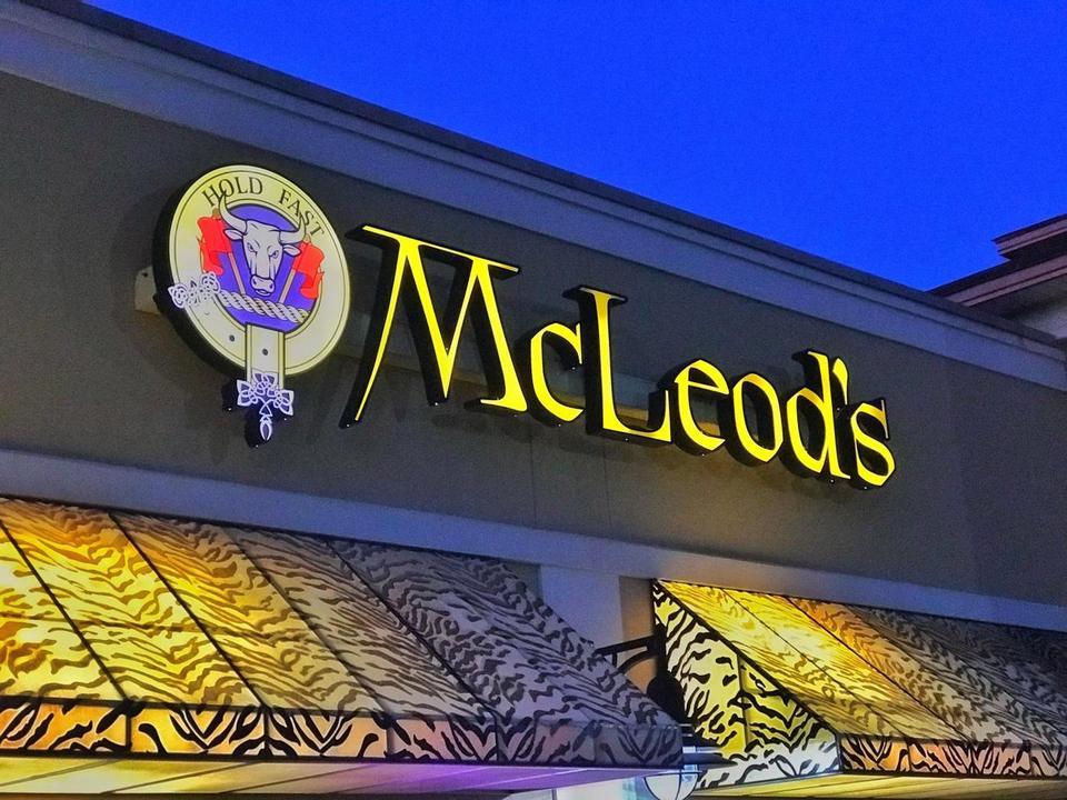 McLeod’s: Illuminated channel letters